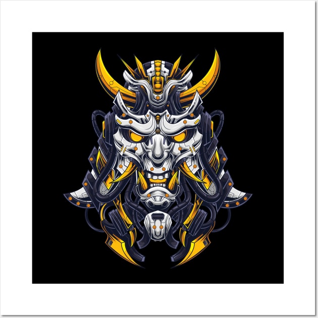 Japanese Oni Robo 5.5 Wall Art by Harrisaputra